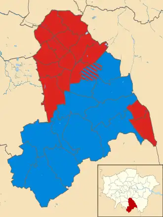 Croydon 2018 results map