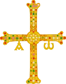 Cruz de la Victoria, the jewelled cross as a pre-heraldic symbol of Kingdom of Asturias