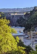 Dam view from under Interstate 280