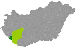 Csurgó District within Hungary and Somogy County.