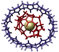 Host–guest complex within another host (cucurbituril)