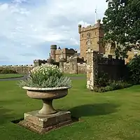 Clock tower's courtyard