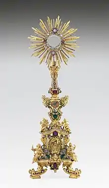 Portuguese monstrance; 16th century.