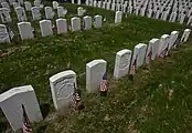 Confederates and Union veterans buried side by side in the Union Grounds.