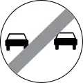 End of overtaking prohibition