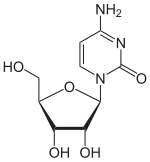 Chemical structure of cytidine