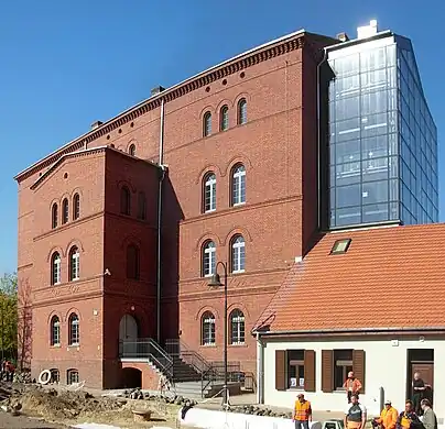 View on the modern addition