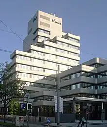 Building at Herzogstrasse 15 in Düsseldorf, built 1974-1986, head office of WestLB until 2012, now Herzogterrassen commercial complex