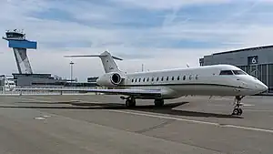 Global Express D-AFAO at Albrecht-Dürer International Airport in Nuremberg, Germany