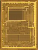 Die shot of an Intel D8742 USB-Microcontroller.