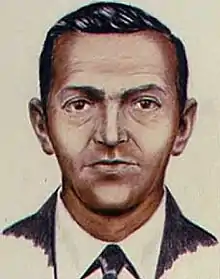 A 1972 FBI composite drawing of D. B. Cooper