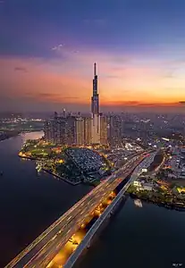 Landmark 81 in Binh Thanh District