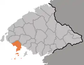 Location of Ch'ŏlsan County