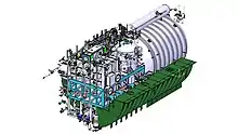 DRDO AIP (Air Independent Propulsion) model for Kalvari-class submarine