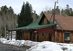 General store along State Highway 14 in Gould, April 2005