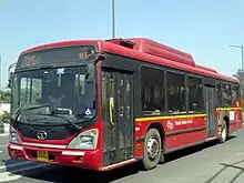 Image 270A CNG AC Bus operated by DTC in Delhi (from Public transport bus service)