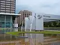 DTE Headquarters Campus Urban Oasis Gardens as seen from Bagley Street