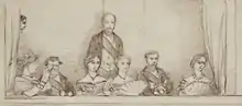 Queen Victoria and other royals watching Fra Diavolo, July 1857
