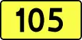 Voivodeship Road 105 shield}}