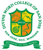 The official seal of the Divine Word College of San Jose