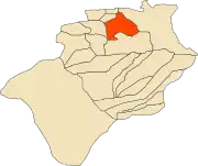 Location of Béchar commune within Béchar Province