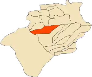 Location of Igli commune within Béchar Province