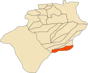 Location of Ksabi commune within Béchar Province