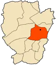 Location of the city of Naâma within Naâma Province