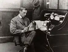 Image 19D. W. Griffith at a rolltop desk, c. 1925 (from 1920s)