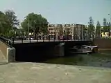 The Dageraadsbrug, where the canal starts to run parallel to the Singelgracht