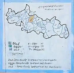 Map of Dahegaon mandal and villages