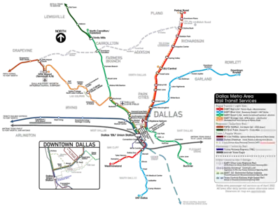 Dallas Metro Area Rail Transit Services