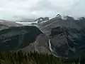 Daly Glacier and Takakkaw Falls from the Iceline Trail, July 16, 2005