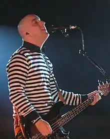 Andriano performing with Alkaline Trio in 2006