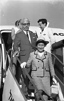 Dorothy Kurgans Goldberg with Arthur Goldberg , 1969