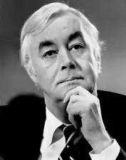 Daniel Patrick Moynihan, U.S. Senator from New York (BS, 1948; MA, 1949; PhD, 1961)