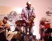 Carter in concert at Les Gallery Clemente Soto Velez in New York City, February 5, 2005