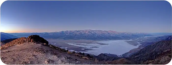 Dante's View panorama before sunrise