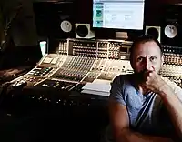 Record producer Danton Supple in Strongroom Studios, London