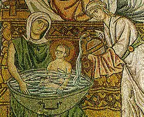 Master of Daphni, Midwives Bathing the New-born Christ