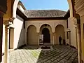 The main courtyard, looking south