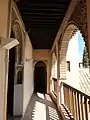 Balcony and arches on the second floor of the northern side