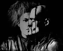 Image 35The German electronic rock duo Das Ich, 1993. Their aspect shows the influence of the goth look which returned in the 1990s. (from 1990s in fashion)