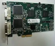 A PCIe 2-port HDMI video capture card (Datapath VisionRGB-E2s)