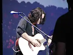 Dave Kilminster performing with Roger Waters' band at Arrow Rock Festival, 10 June 2006