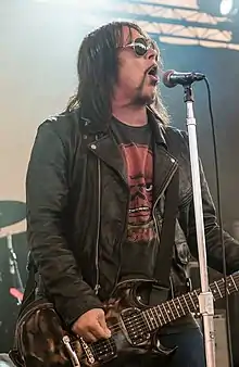 Wyndorf performing in 2014