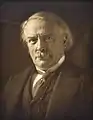 David Lloyd George. Platinum print portrait.