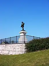 Statue of David Davies outside the Barry Dock Offices, Barry