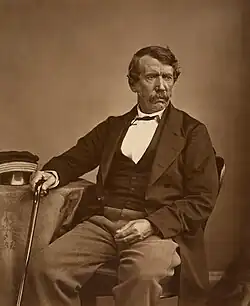 Image 10An 1864 photograph of the Scottish explorer and missionary David Livingstone. (from Zambia)