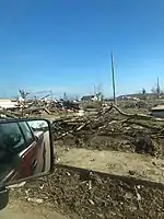 Image 12Debris and destroyed homes along Alexander Street in Dawson Springs. (from 2021 Western Kentucky tornado)